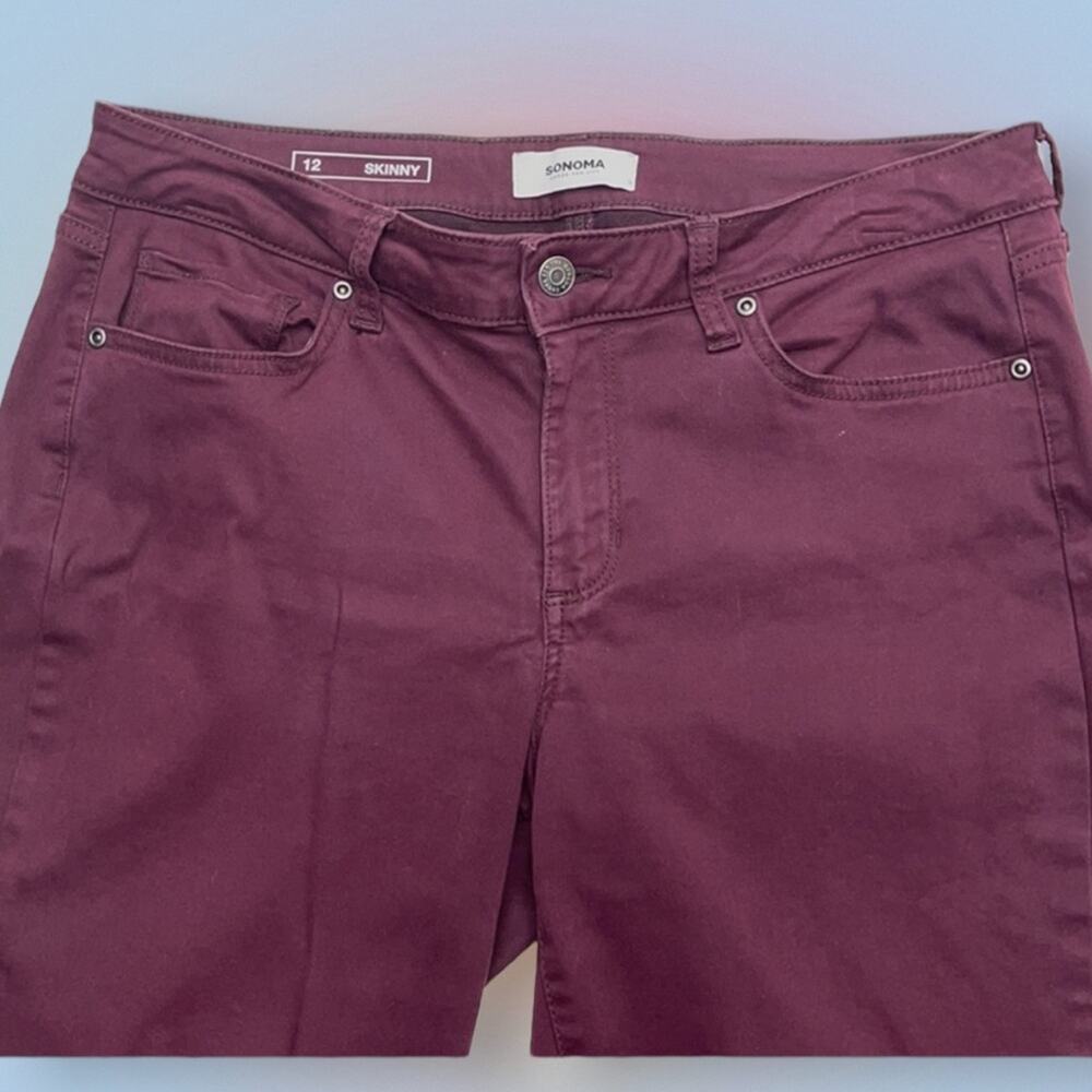 SONOMA Women’s 12 Purple Stretchy Skinny Jeans